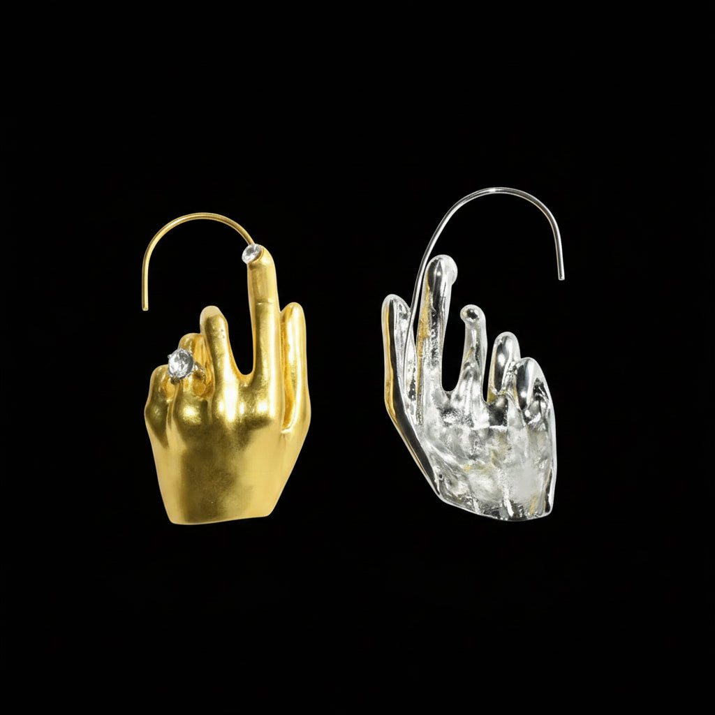 Metal Hand Ear Cuff