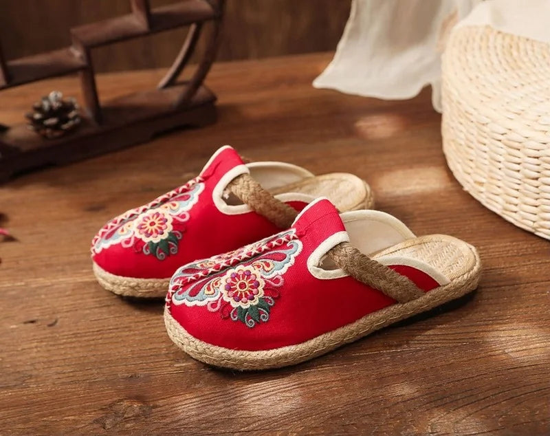 Embroidered Skull Espadrilles