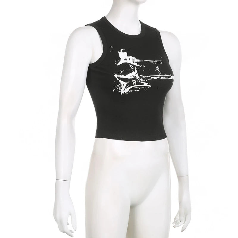 Guitar Print Tank Top - Festigal