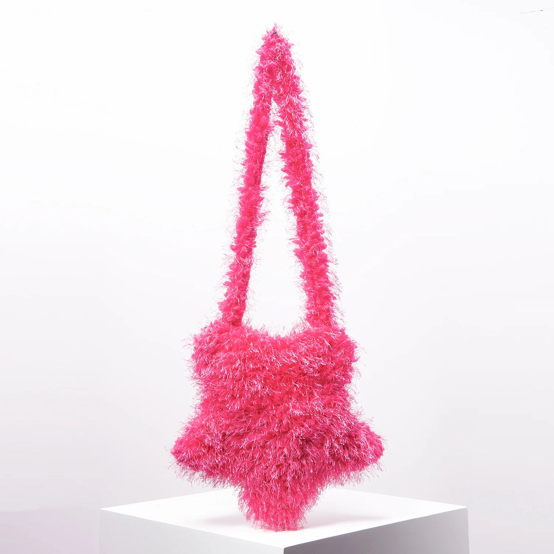 Faux Fur Star Crossbody Bag - Festigal