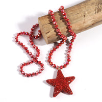 Crystal Star Beaded Necklace