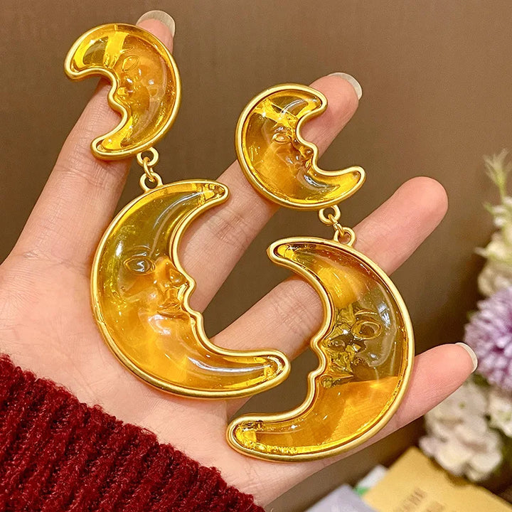 Statement Crescent Moon Earrings - Festigal