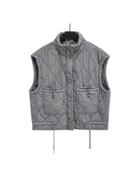 Grey Quilted Gilet