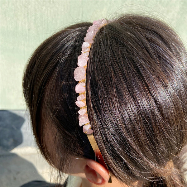 Crystal Chip Stone Hairband