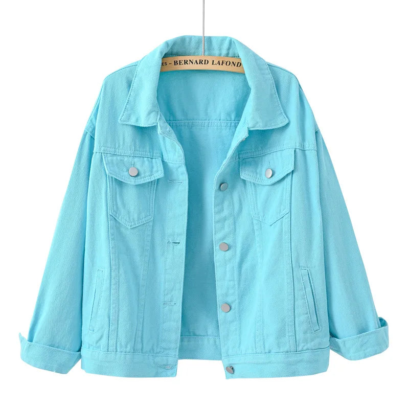 Pastel Coloured Denim Jackets - Festigal