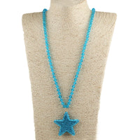 Crystal Star Beaded Necklace