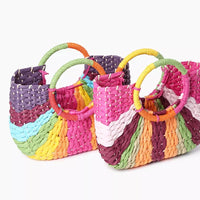 Boho Rainbow Woven Bag - Festigal