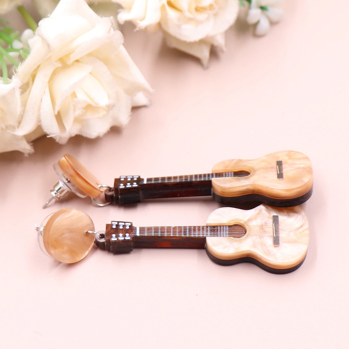 Acrylic Guitar Earrings