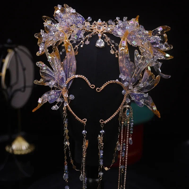 Fairy Crystal Crown & Ear Cuff Set