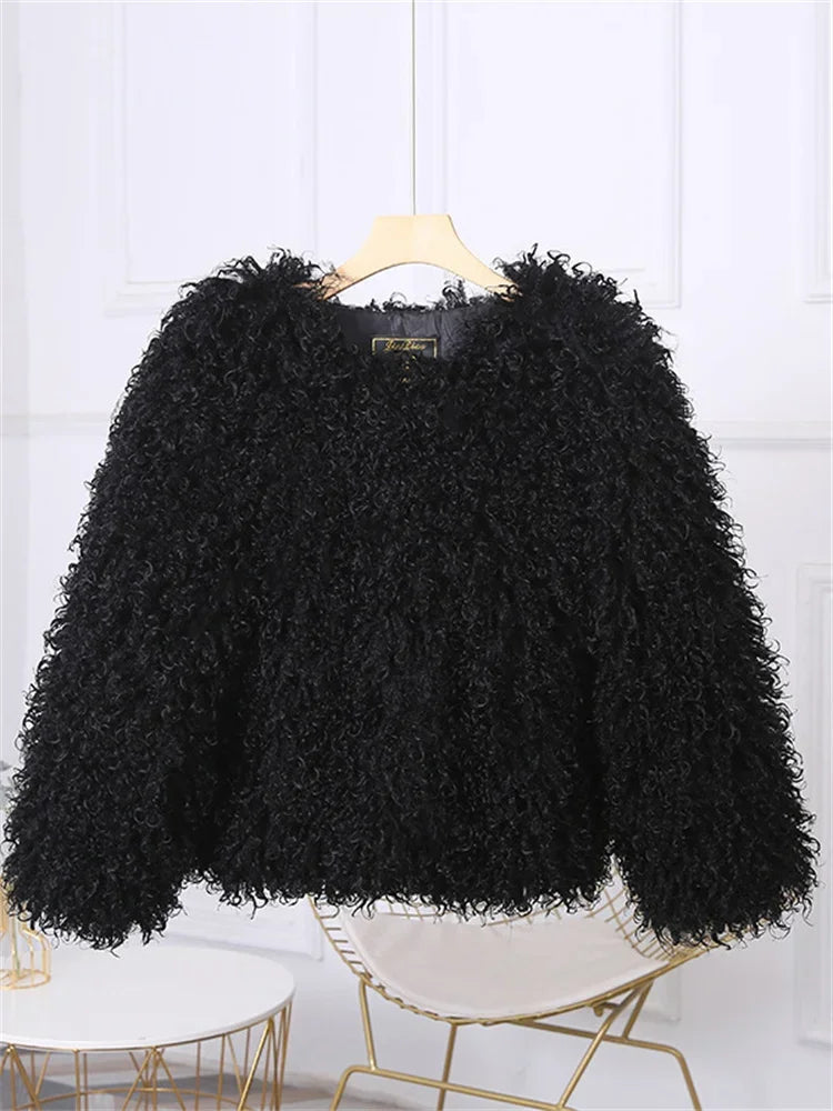 Shaggy Faux Fur Jacket - Festigal