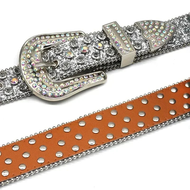 Rhinestone Studded Belt - Festigal