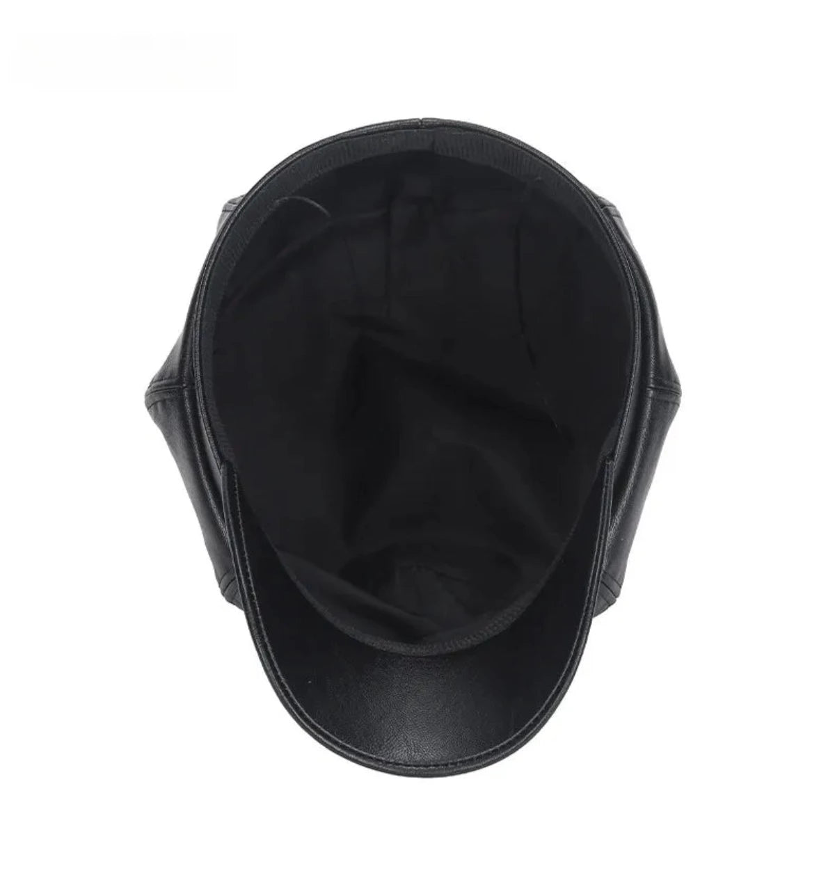 Faux Leather Adjustable Beret Cap - Festigal