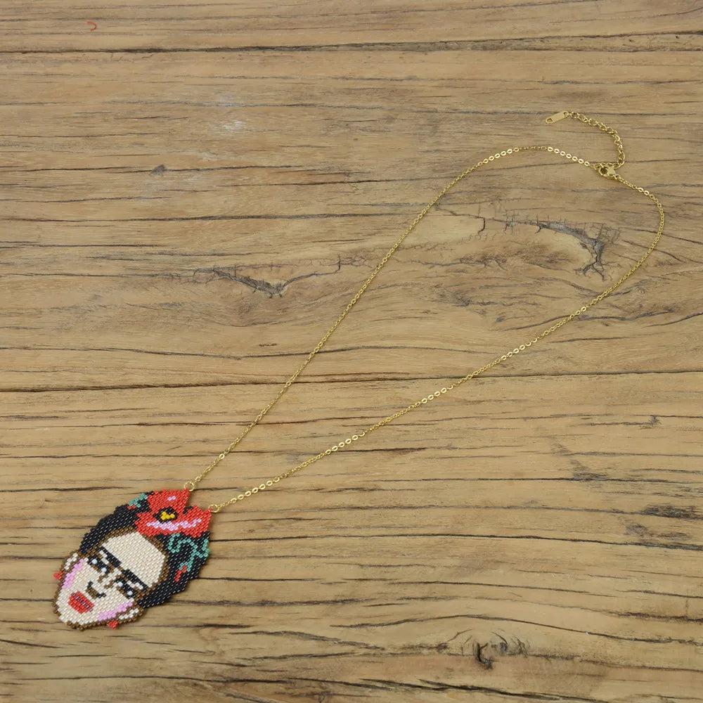 Frida Khalo Rice Bead Necklace - Festigal