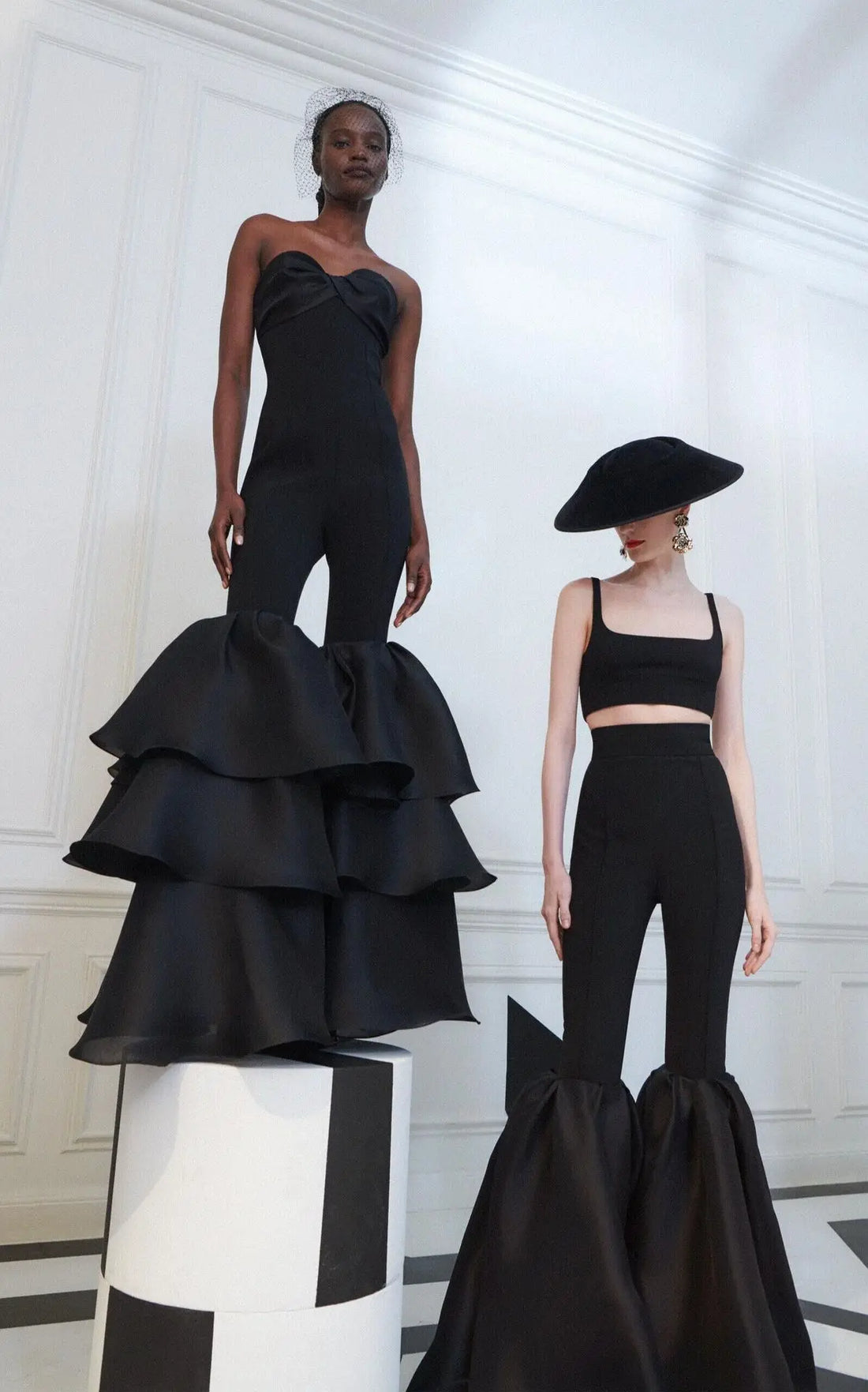 Strapless Ruffle Leg Jumpsuit - Festigal