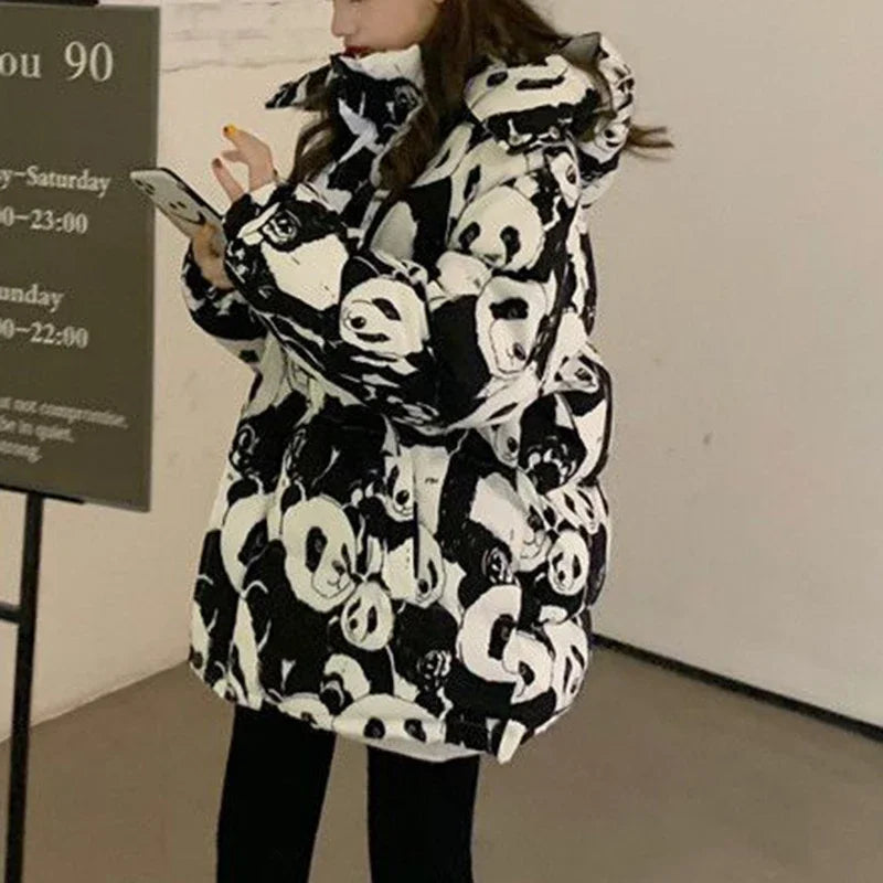 Panda Puffer Jacket