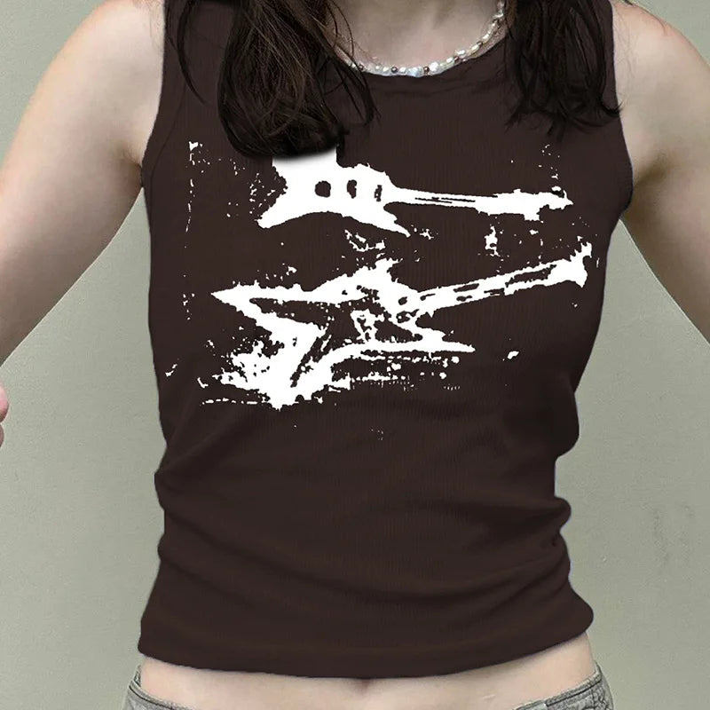 Guitar Print Tank Top