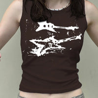 Guitar Print Tank Top