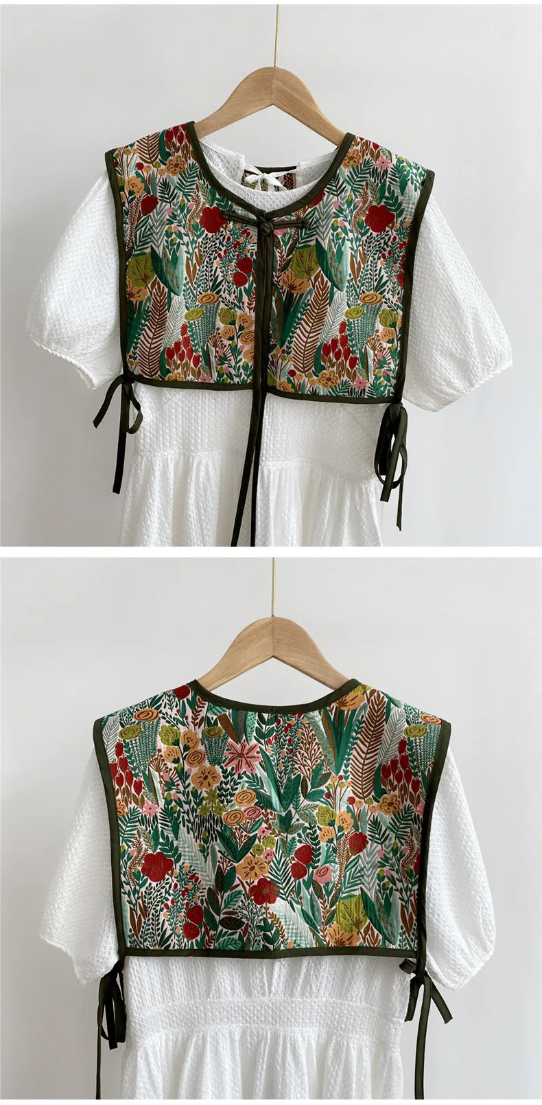 Embroidered Cropped Waistcoat - Boho Festival Layer