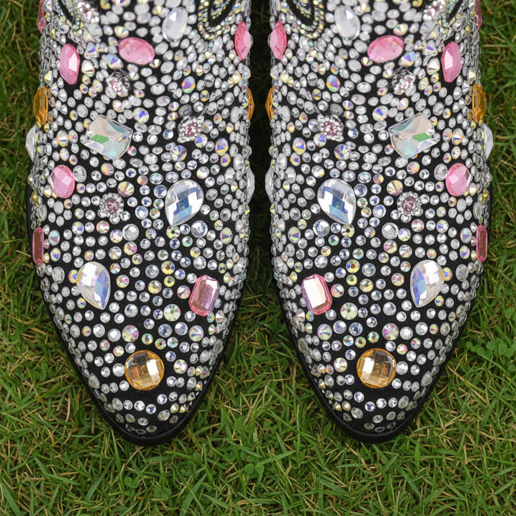 Crystal Embellished Cowgirl Boots