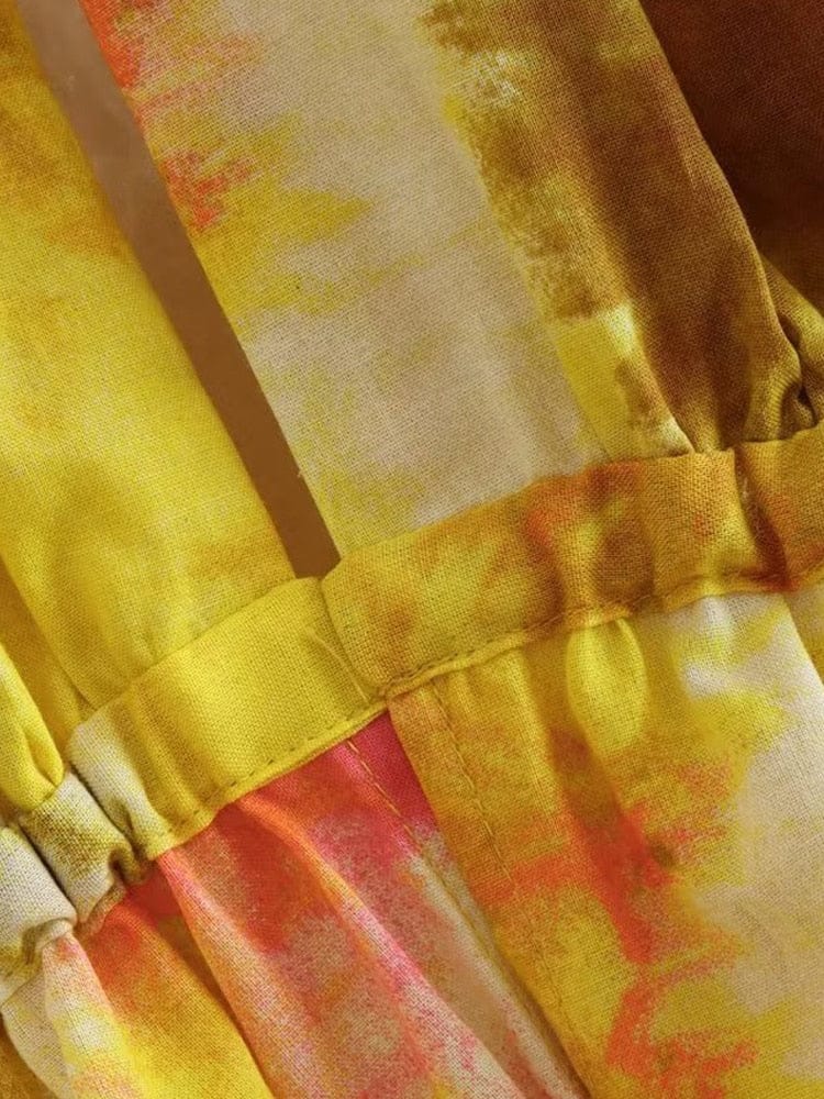 Marilyn Tie Dye Skater Dress - Festigal