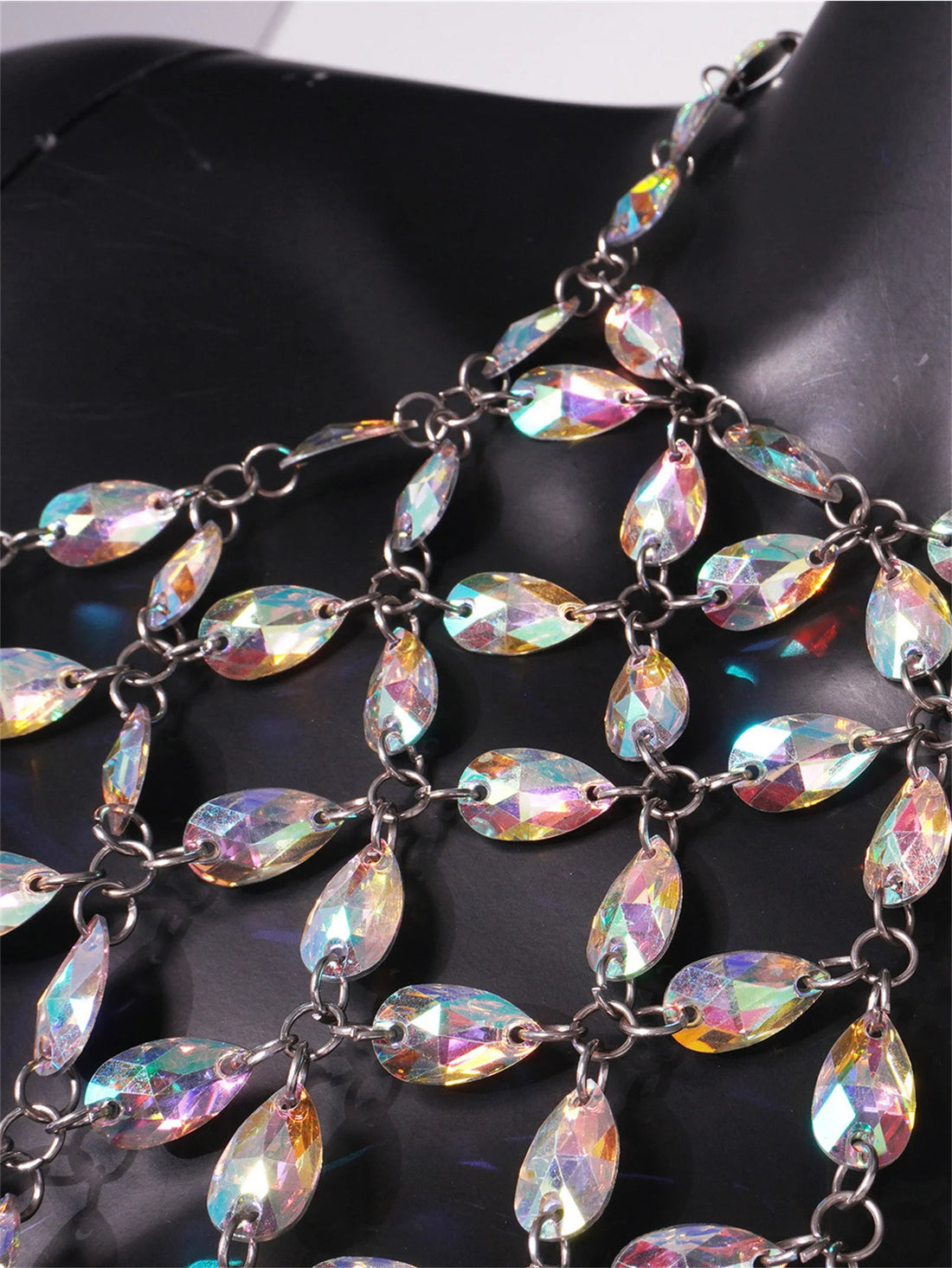 Hollow Out Rhinestone Top - Festigal