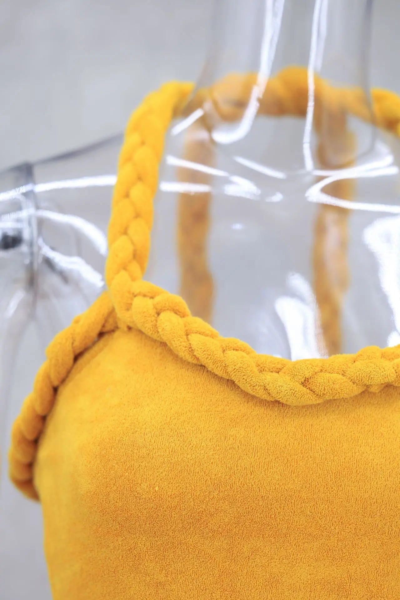 Orange Braided Fluffy Trim Dress - Festigal