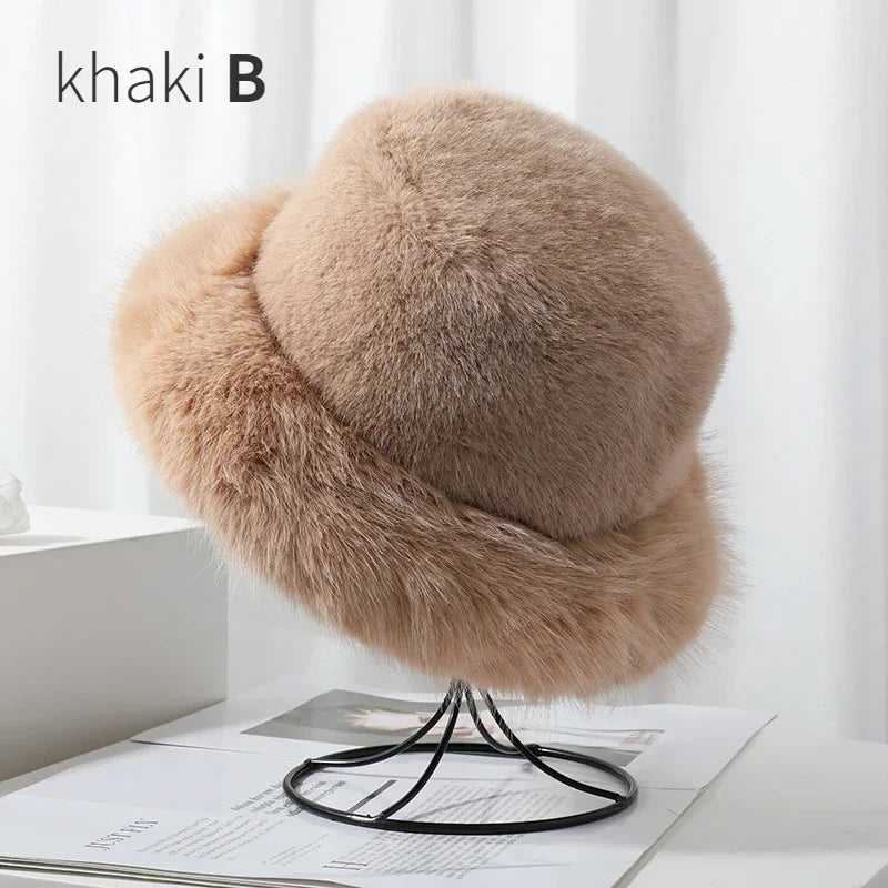 Faux Fur Bucket Hats - Festigal