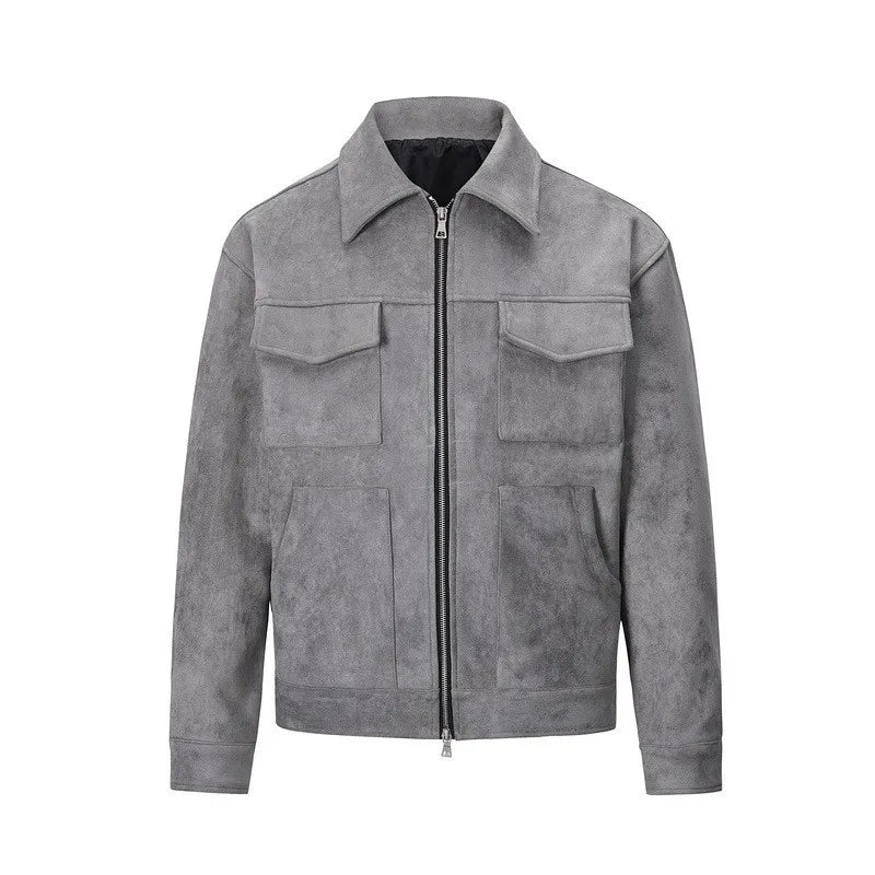Mens Faux Suede Crock Jacket - Festigal