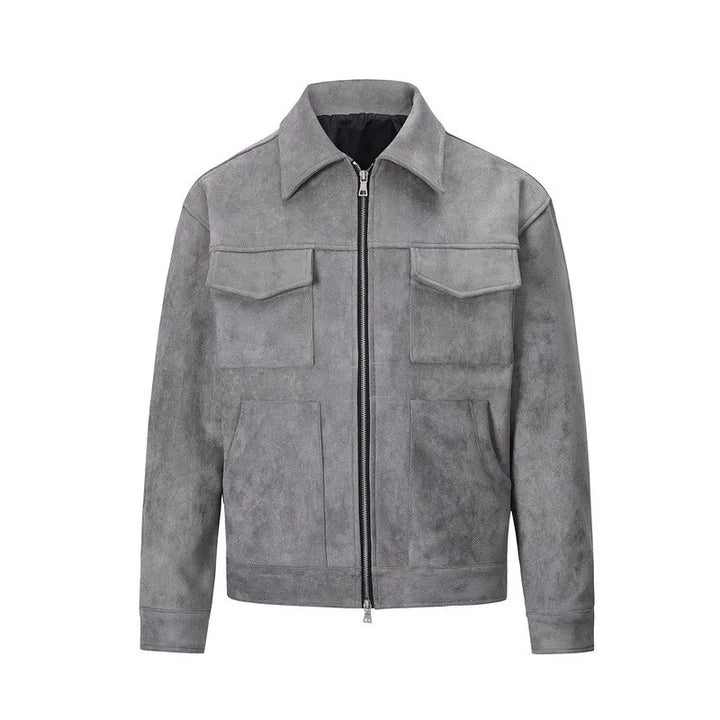 Mens Faux Suede Crock Jacket - Festigal