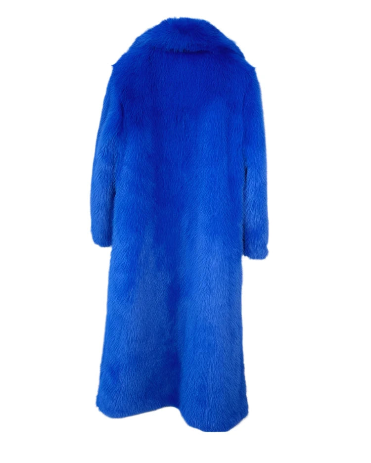 Faux Fur Long Coat - Festigal