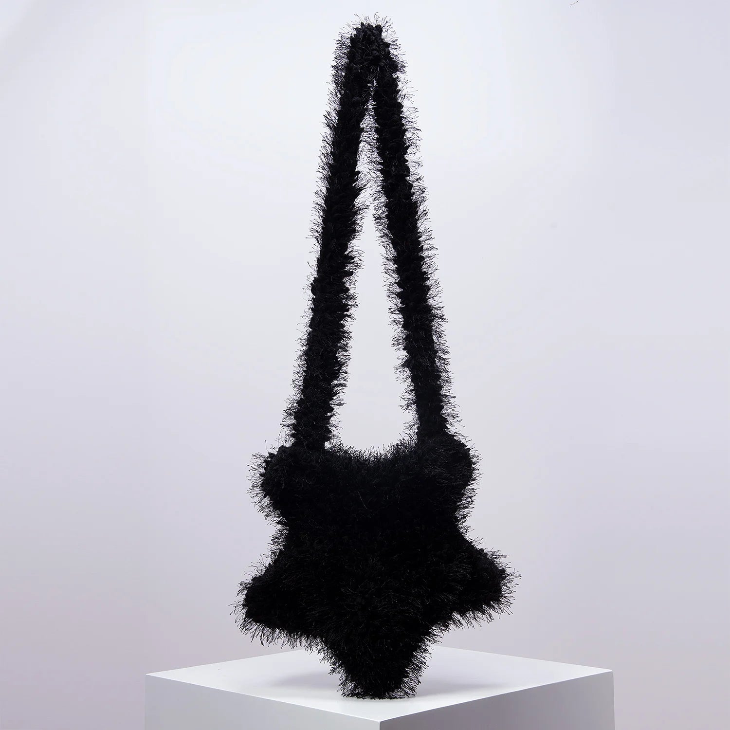 Faux Fur Star Crossbody Bag - Festigal