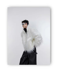 Men's Shaggy Faux Fur Jacket