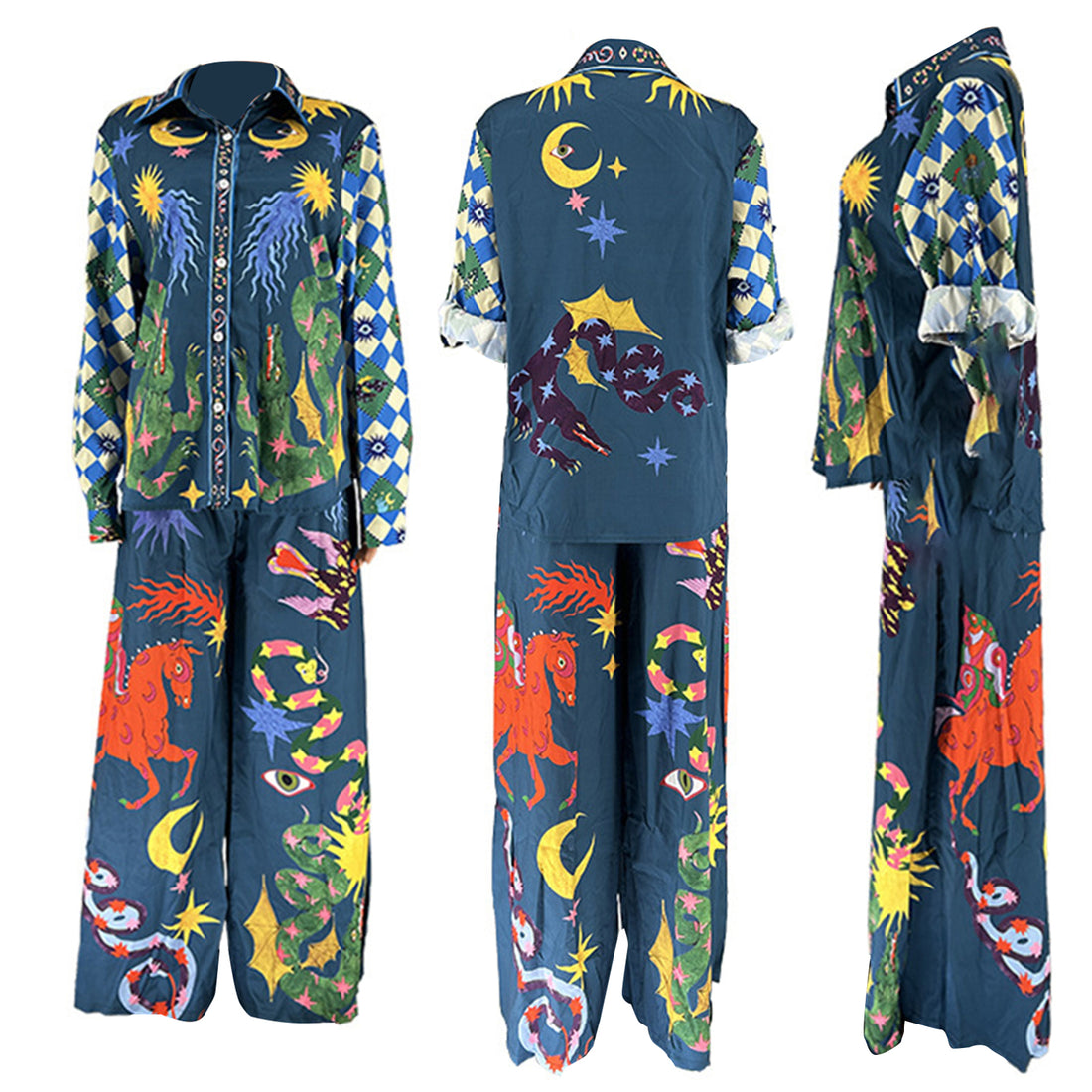 Ethereal Print Two-Piece Set - Festigal