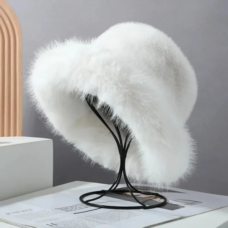 Faux Fur Bucket Hats - Festigal