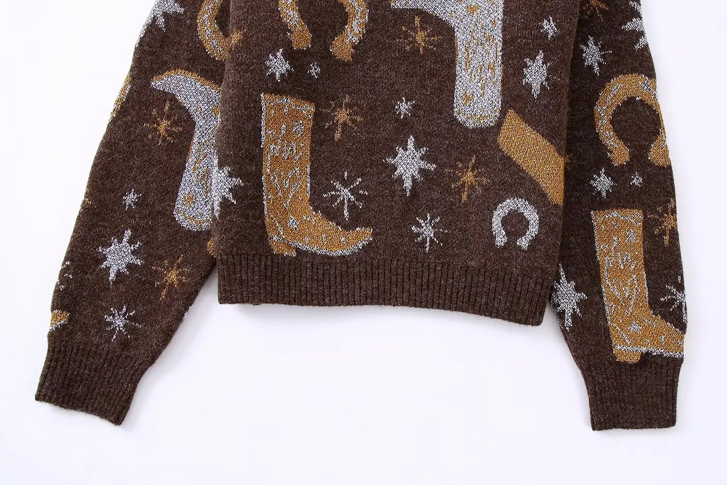 Cowgirl Metallic Knit Jumper - Festigal