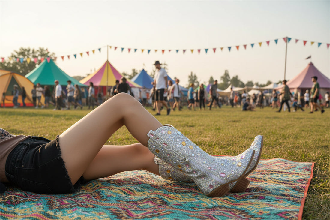 Crystal Embellished Cowgirl Boots