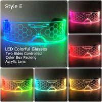 Futuristic Science Tech Colour Change Glasses - Festigal