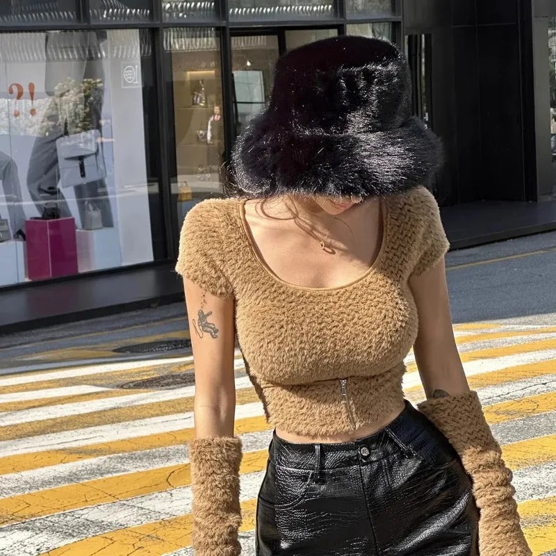 Faux Fur Bucket Hats - Festigal