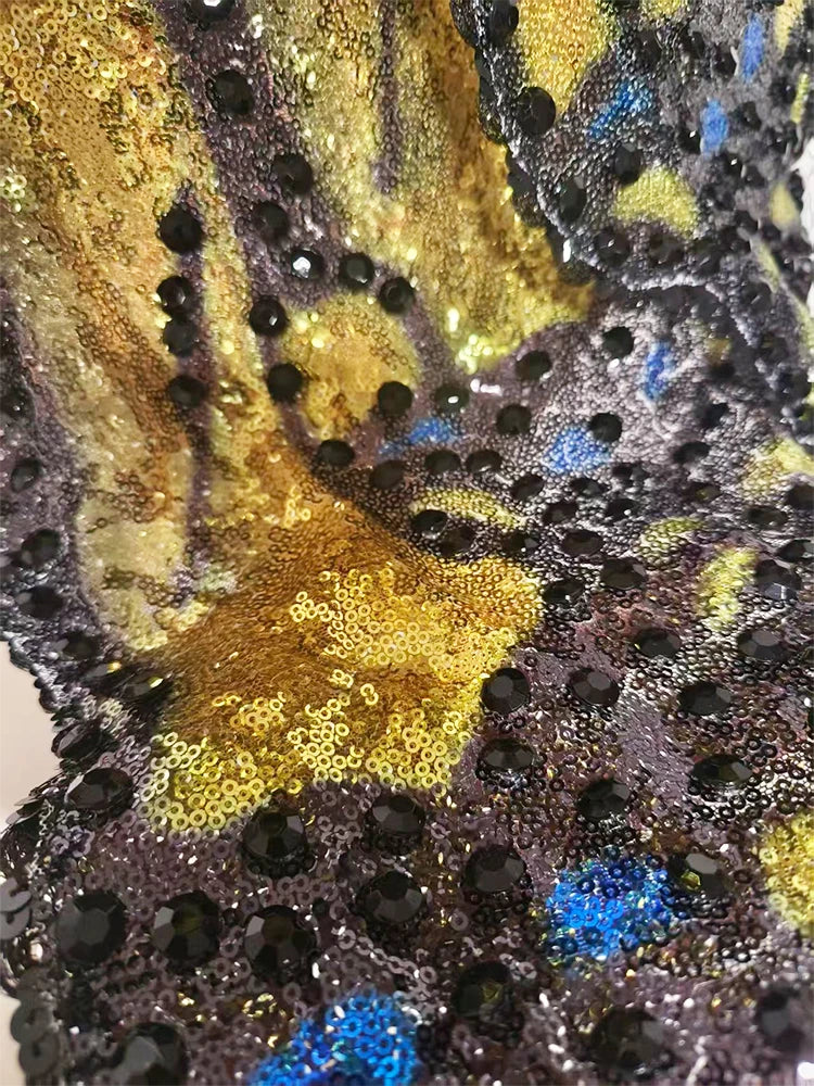 3D Butterfly Wing Asymmetrical Dress