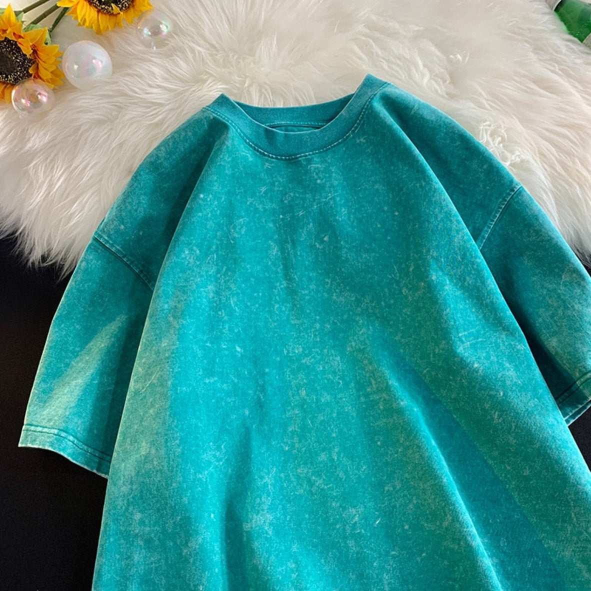 Oversized Acid Washed T Shirt - Festigal