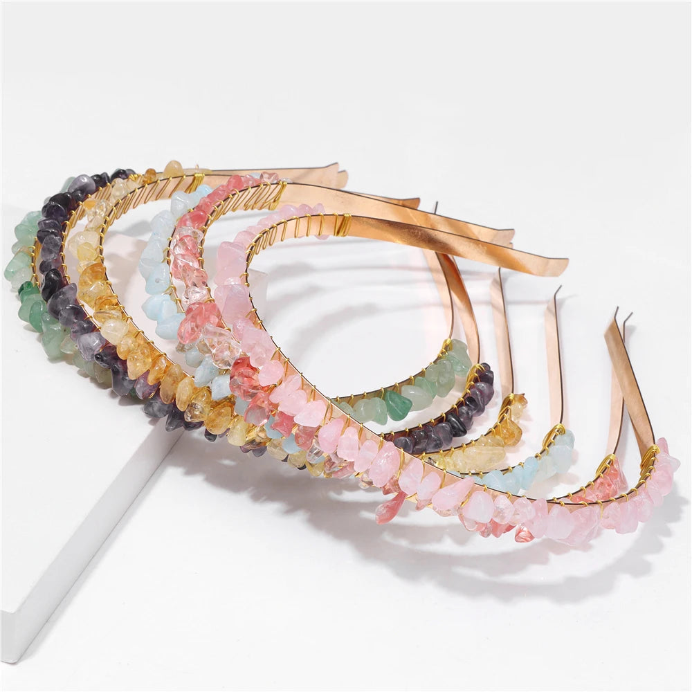 Crystal Chip Stone Hairband - Festigal