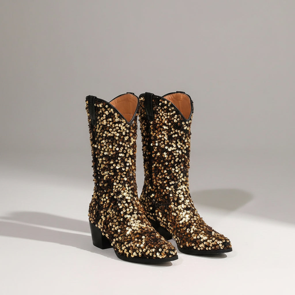 Sequin Cowgirl Boots
