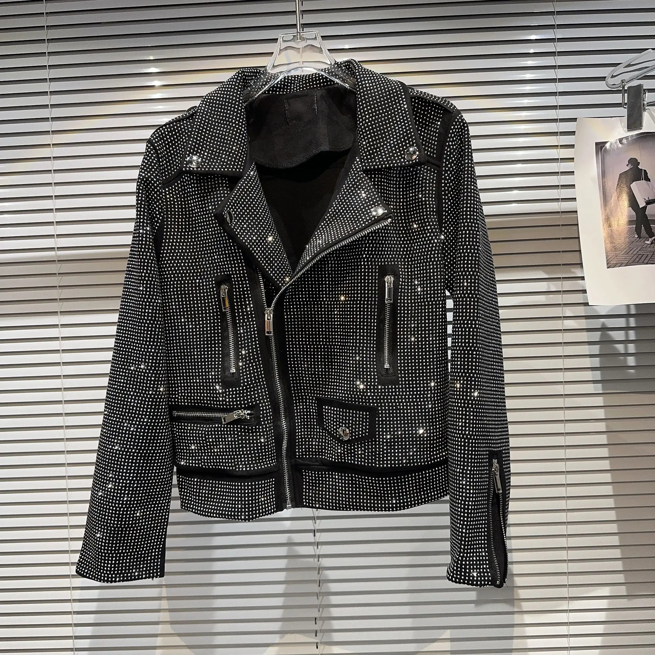 Sequin Biker Jacket - Festigal