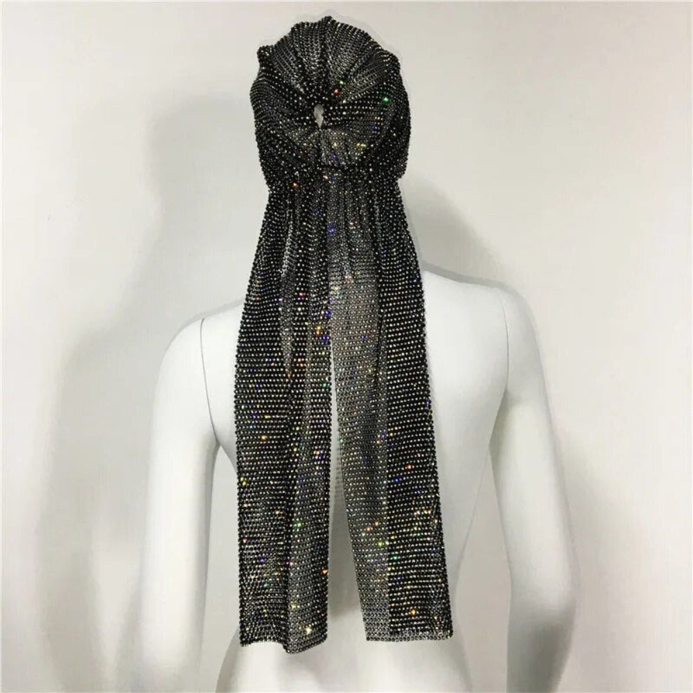 Rihanna Style Rhinestone Bandana - Festigal