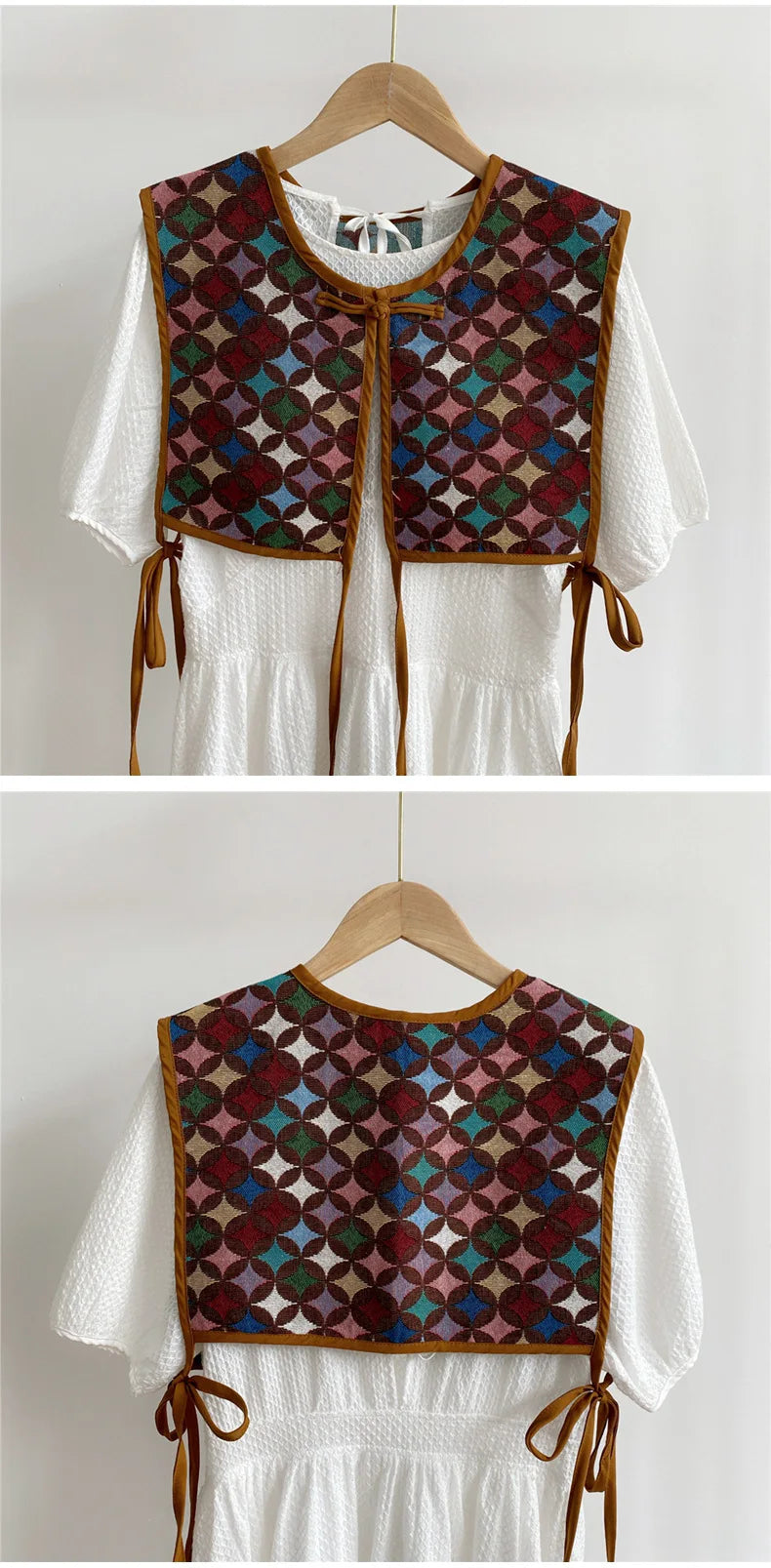 Embroidered Cropped Waistcoat - Boho Festival Layer