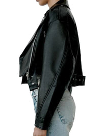 Faux Leather Biker Jacket