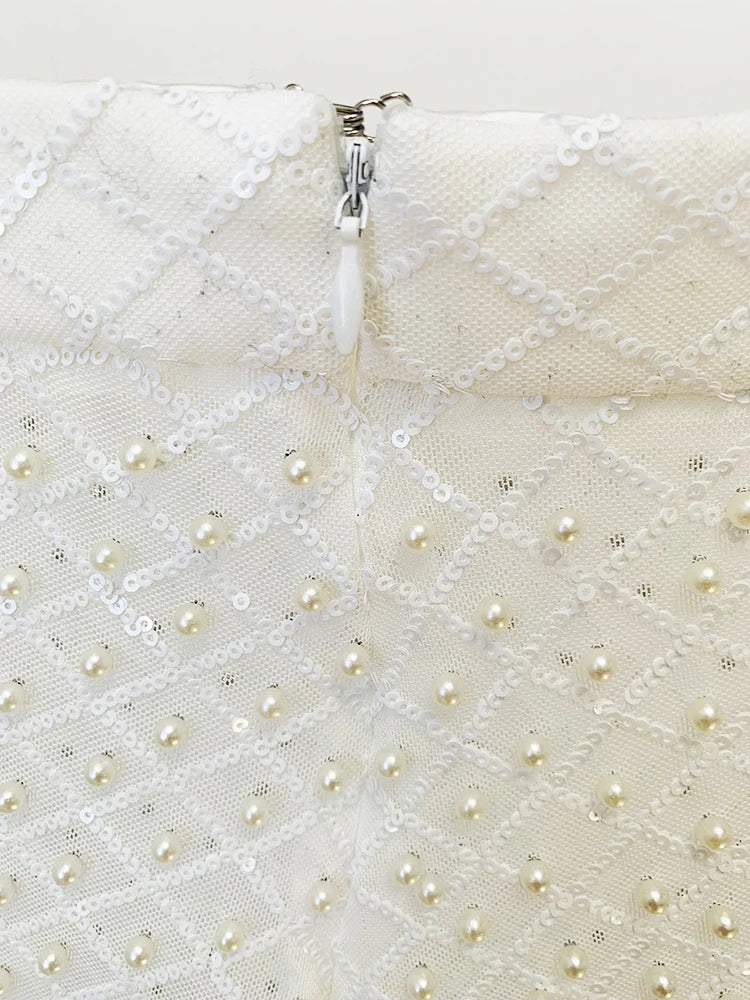 Gauze Beaded Sequin Flares - Festigal