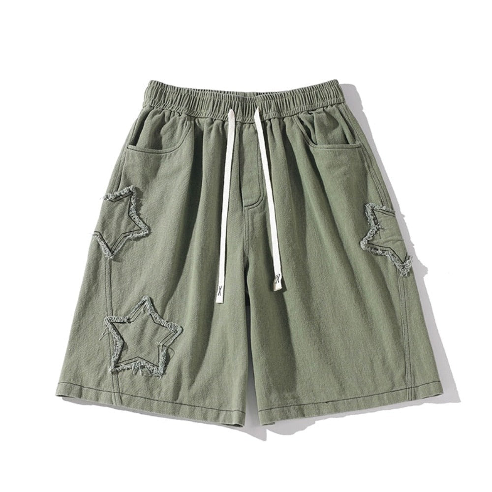 Unisex Baggy Shorts mit Sternenapplikation