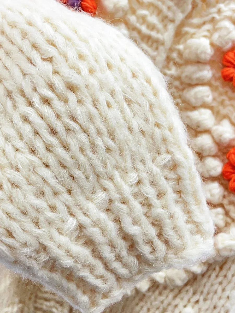 Crochet Flower Mohair Cardigan - Festigal