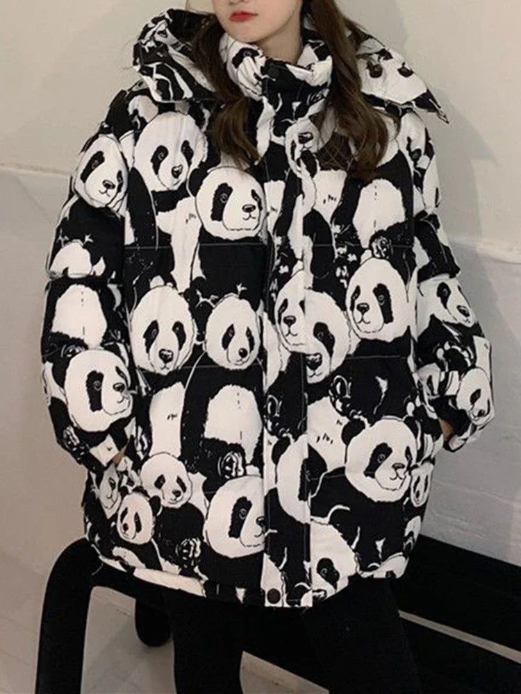 Panda Puffer Jacket